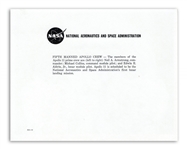 Neil Armstrong Signature, With NASA Photo of the Apollo 11 Crew -- With Steve Zarelli COA